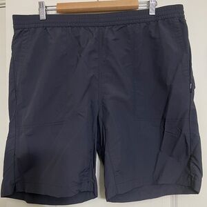 Like New Mens Swiss Alps Nylon Shorts XL with 8" Inseam - Dark Gray